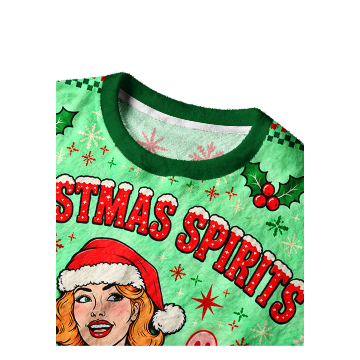 GHOSTLY SPIRITS UGLY CHRISTMAS SWEATSHIRT — image 3