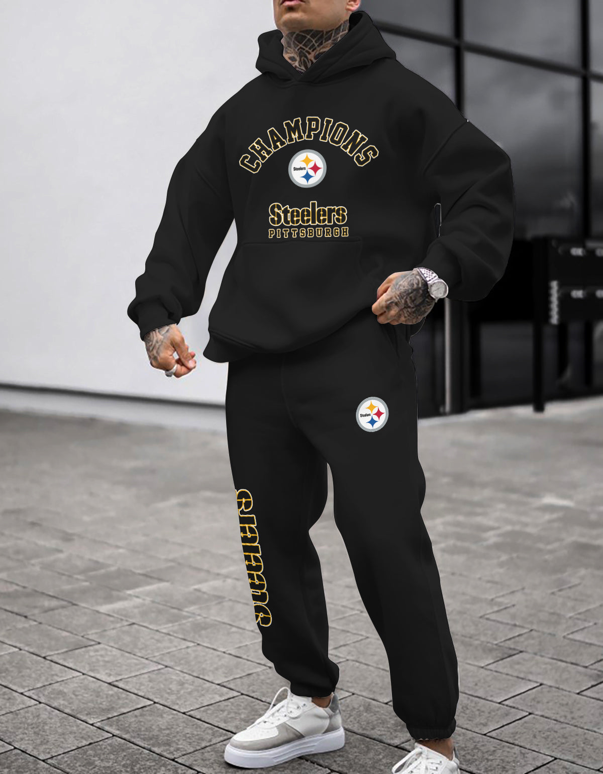 Pittsburgh Steelers 3D Printed Pullover Hoodie And Sweatpant 2pcs Tracksuits