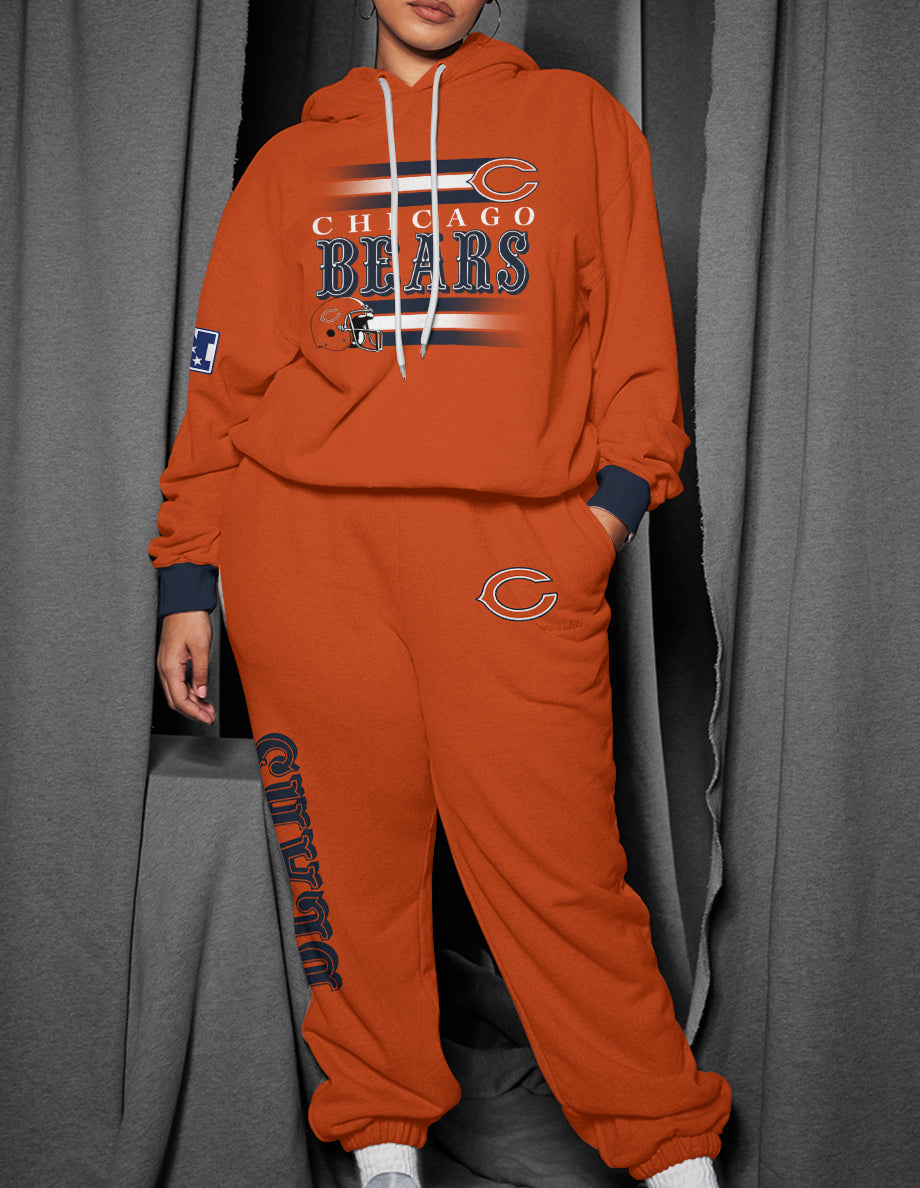 Chicago Bears 3D Printed Pullover Hoodie And Sweatpant 2pcs Tracksuits