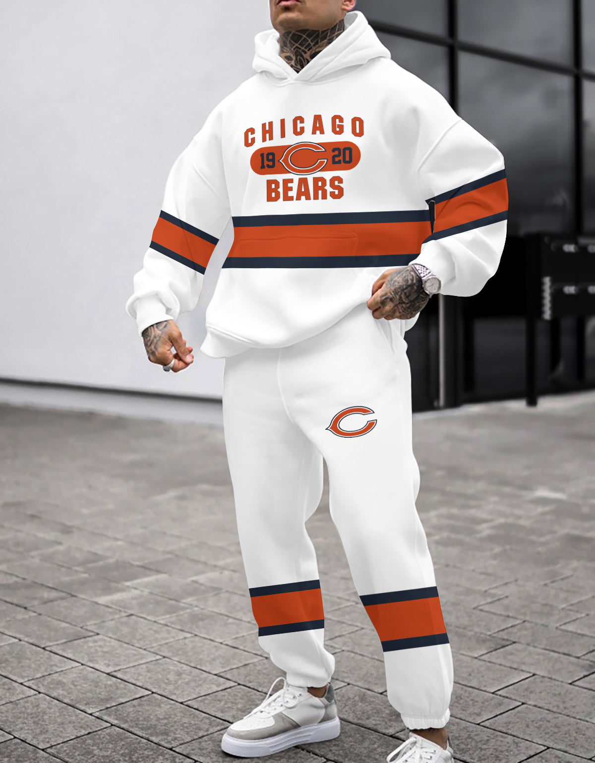 Chicago Bears 3D Printed Pullover Hoodie And Sweatpant 2pcs Tracksuits