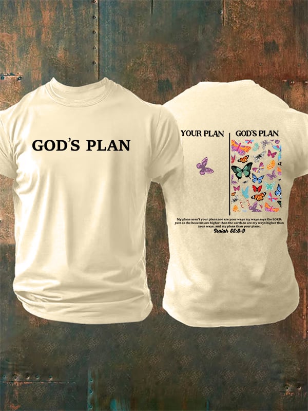 Men's your-plan-and-god's-plan Print T-Shirt