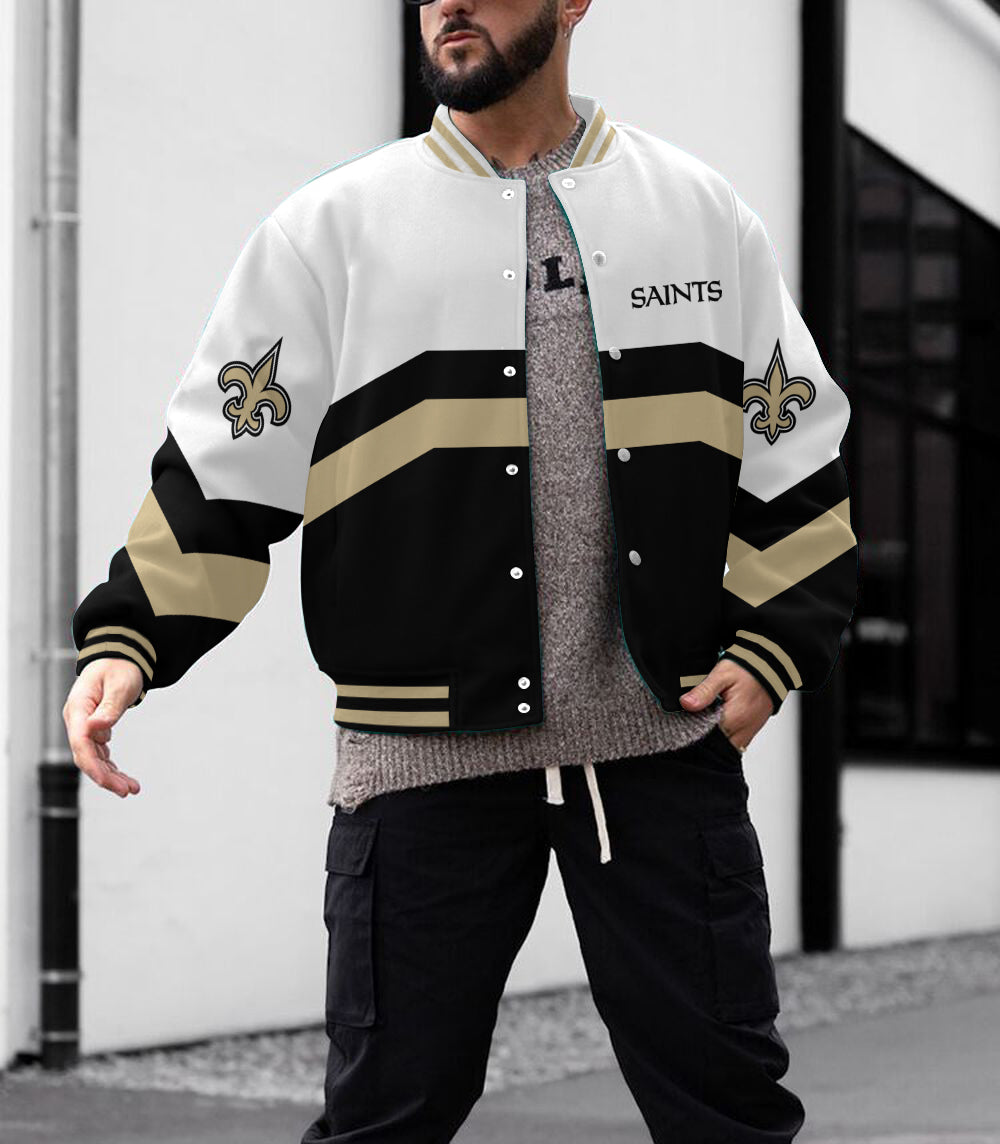 New Orleans Saints Men's Limited Edition Full-Snap Casual Jacket
