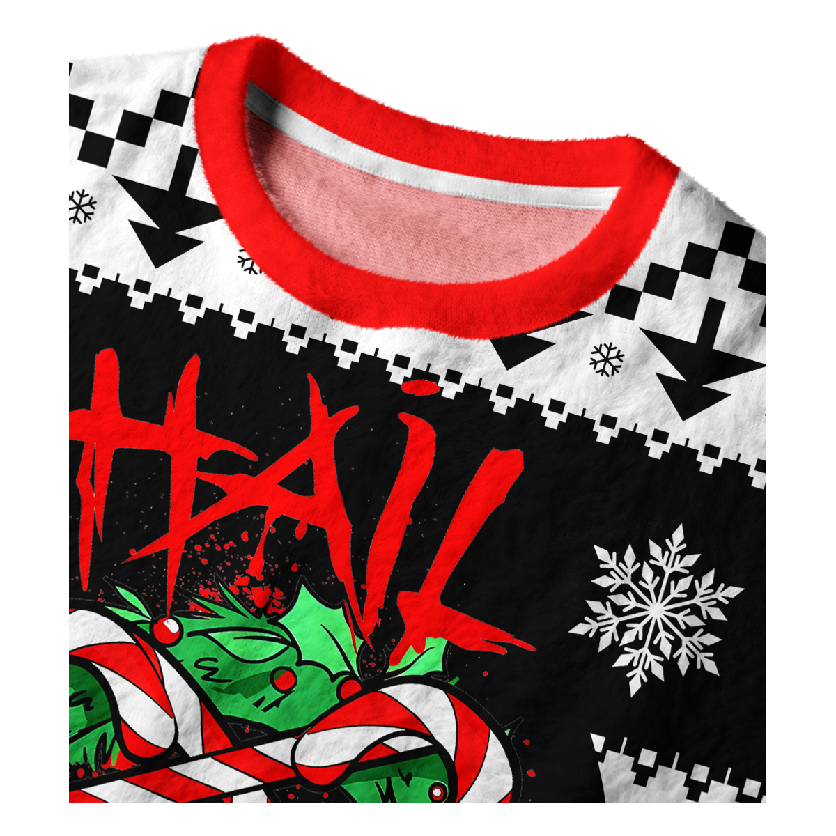 HAIL SANTA UGLY CHRISTMAS SWEATSHIRT — image 3