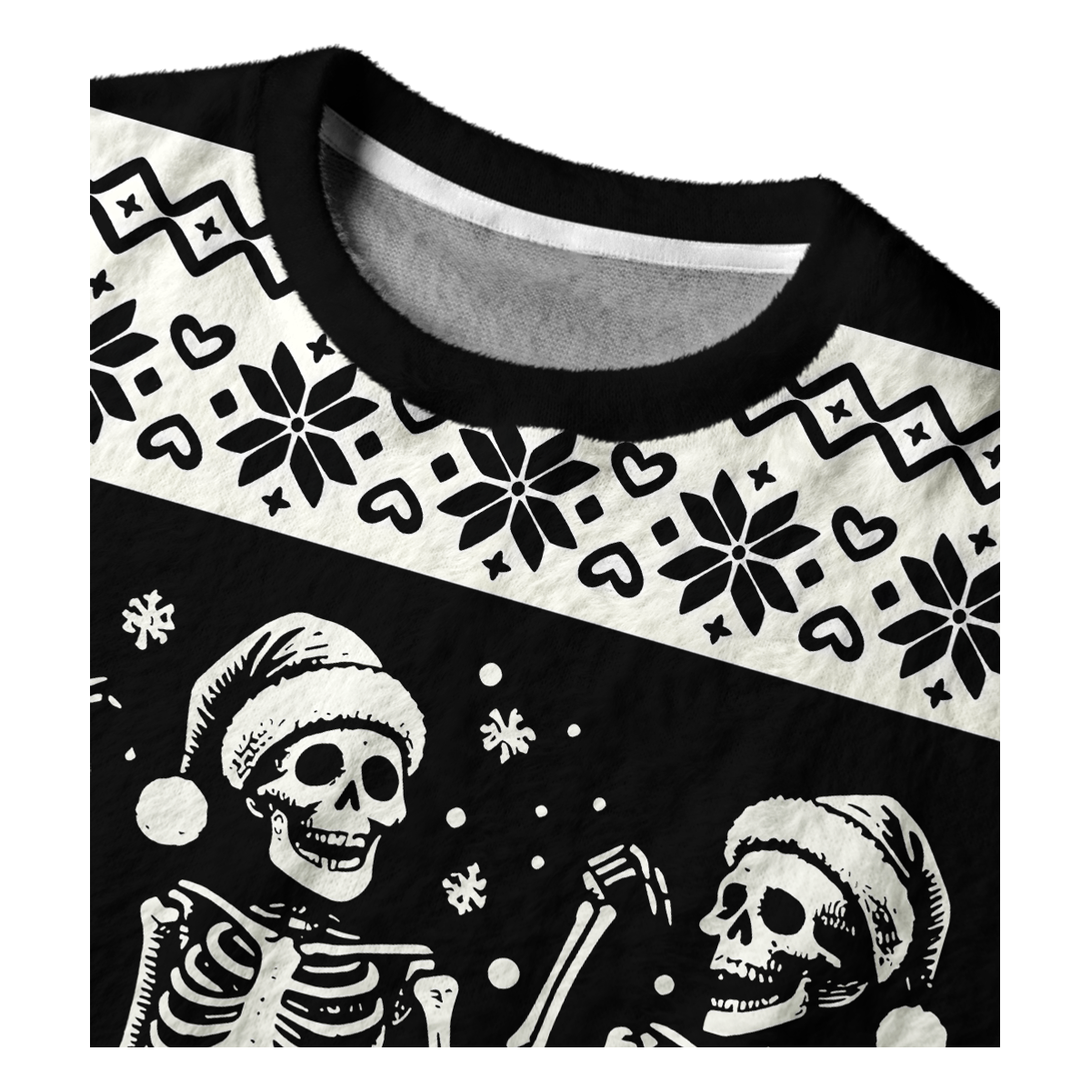 SKELETON UGLY CHRISTMAS SWEATSHIRT — image 3