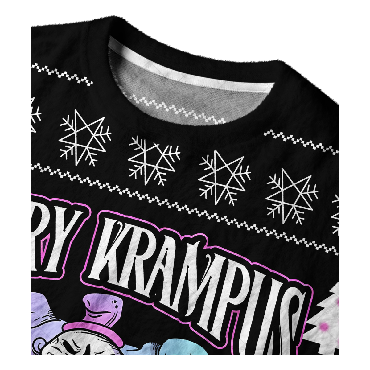 MERRY KRAMPUS UGLY CHRISTMAS SWEATSHIRT — image 3