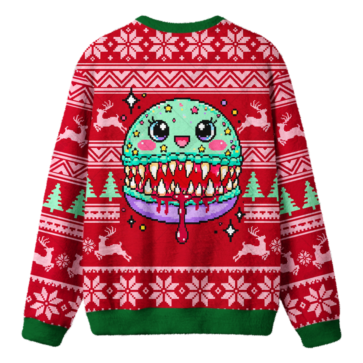 CANDY MONSTER UGLY CHRISTMAS SWEATSHIRT — image 2