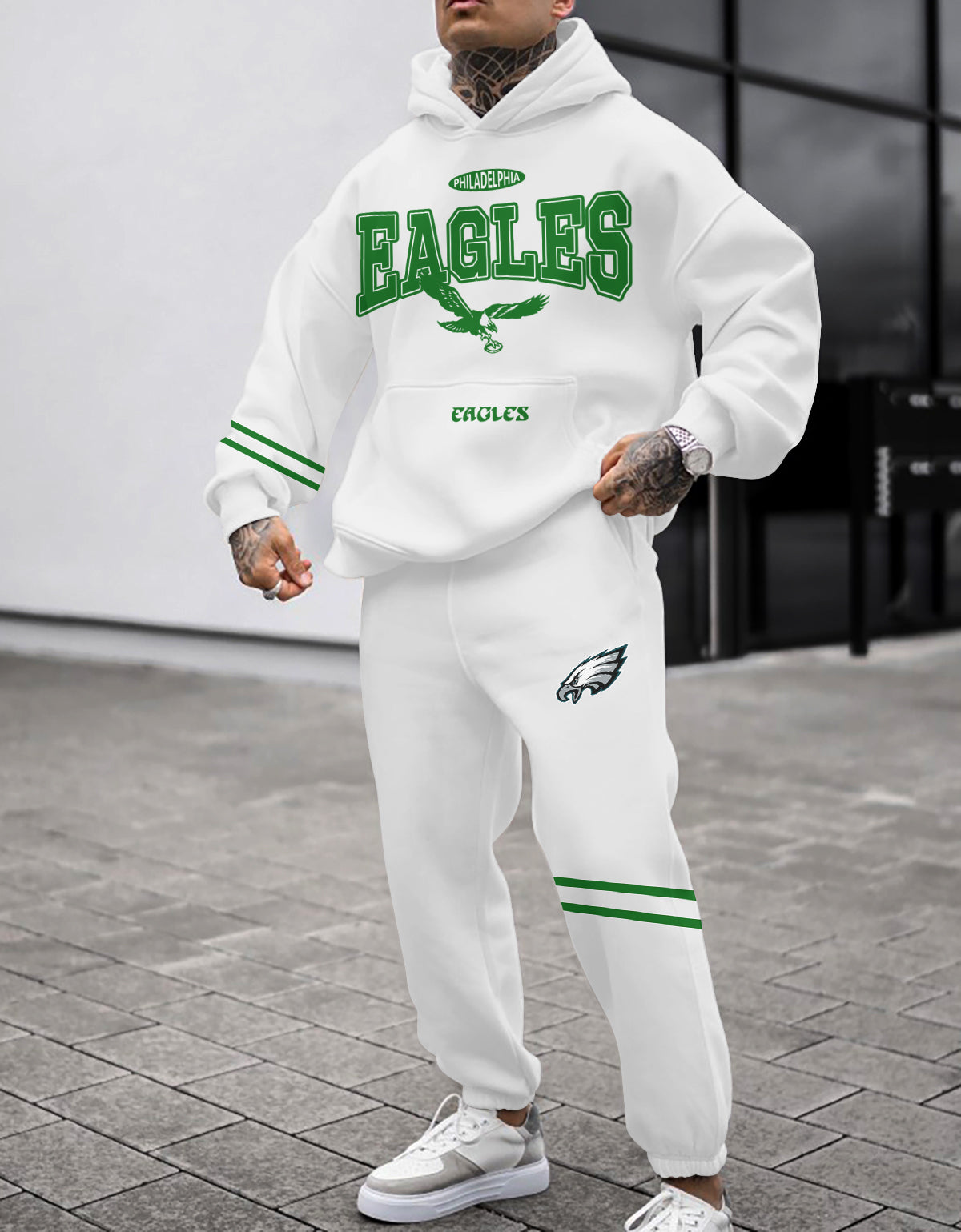 Philadelphia Eagles 3D Printed Pullover Hoodie And Sweatpant 2pcs Tracksuits