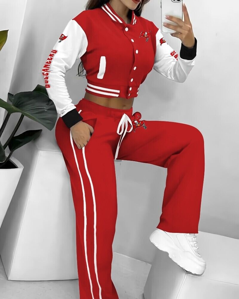 Tampa Bay Buccaneers 3D Printed Varsity Jacket Set