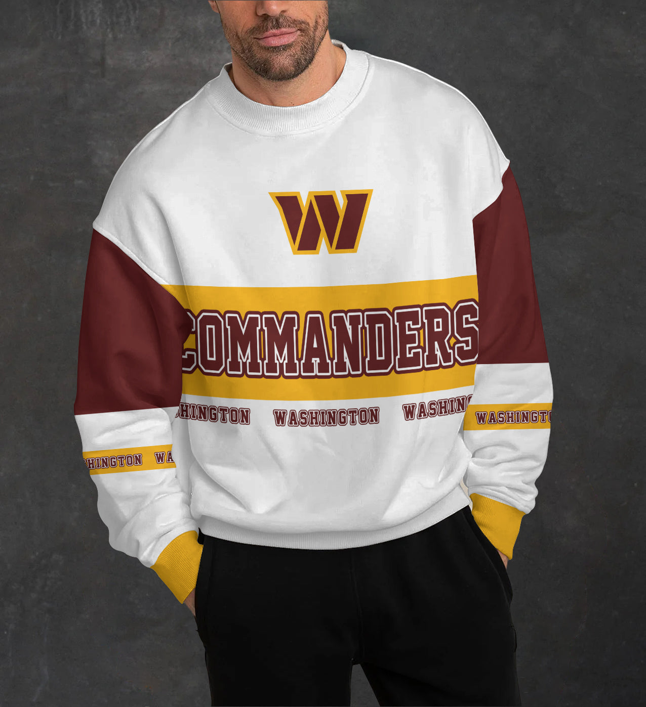 Washington Commanders 3D Limited Edition Crew Neck sweatshirt