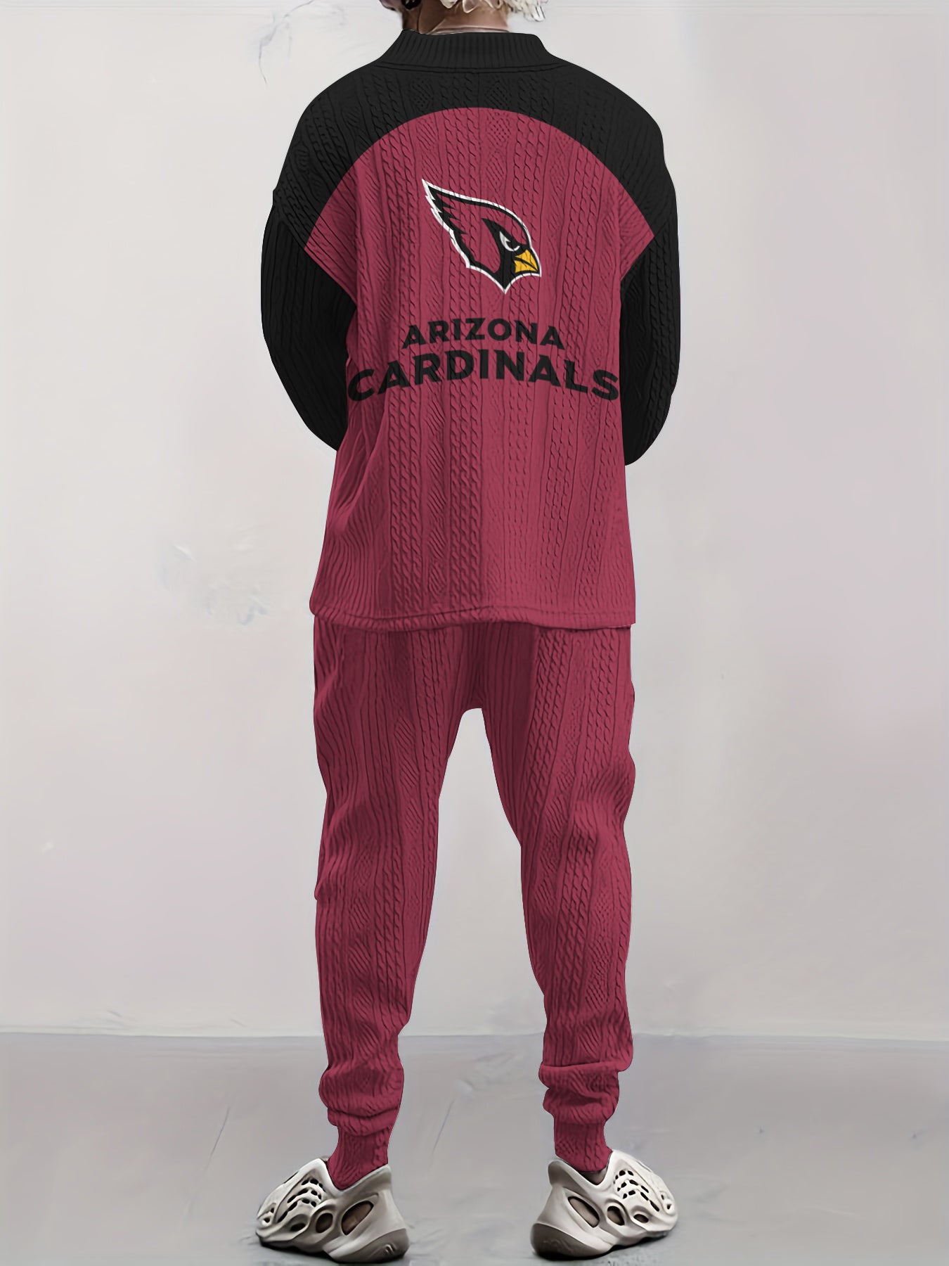 Arizona Cardinals Classic  All-Season Long Sleeve V-Neck Pullover Sweater