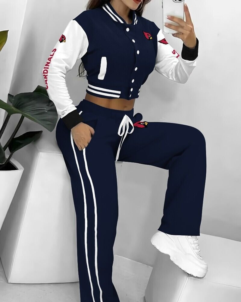 Arizona Cardinals 3D Printed Varsity Jacket Set