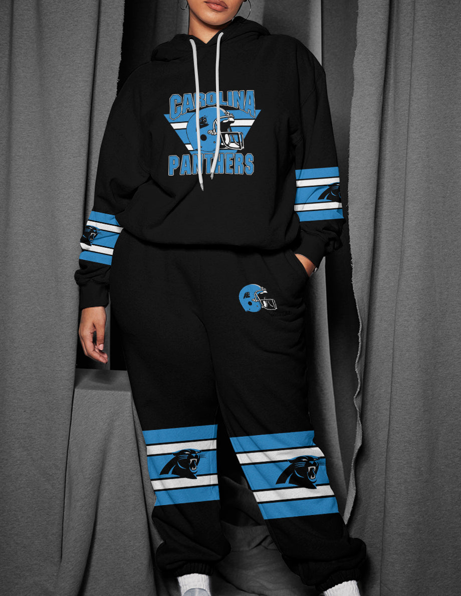 Carolina Panthers 3D Printed Pullover Hoodie And Sweatpant 2pcs Tracksuits