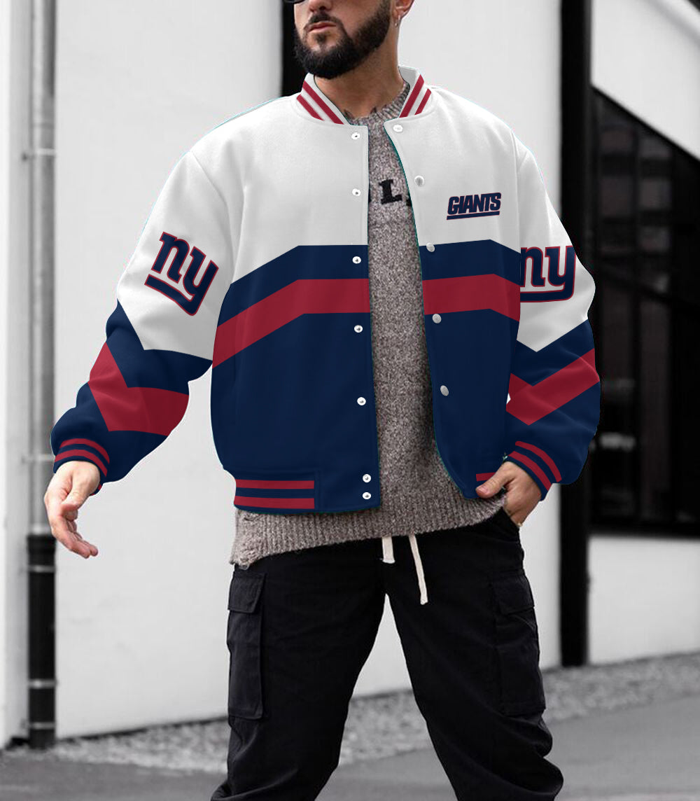 New York Giants Men's Limited Edition Full-Snap Casual Jacket