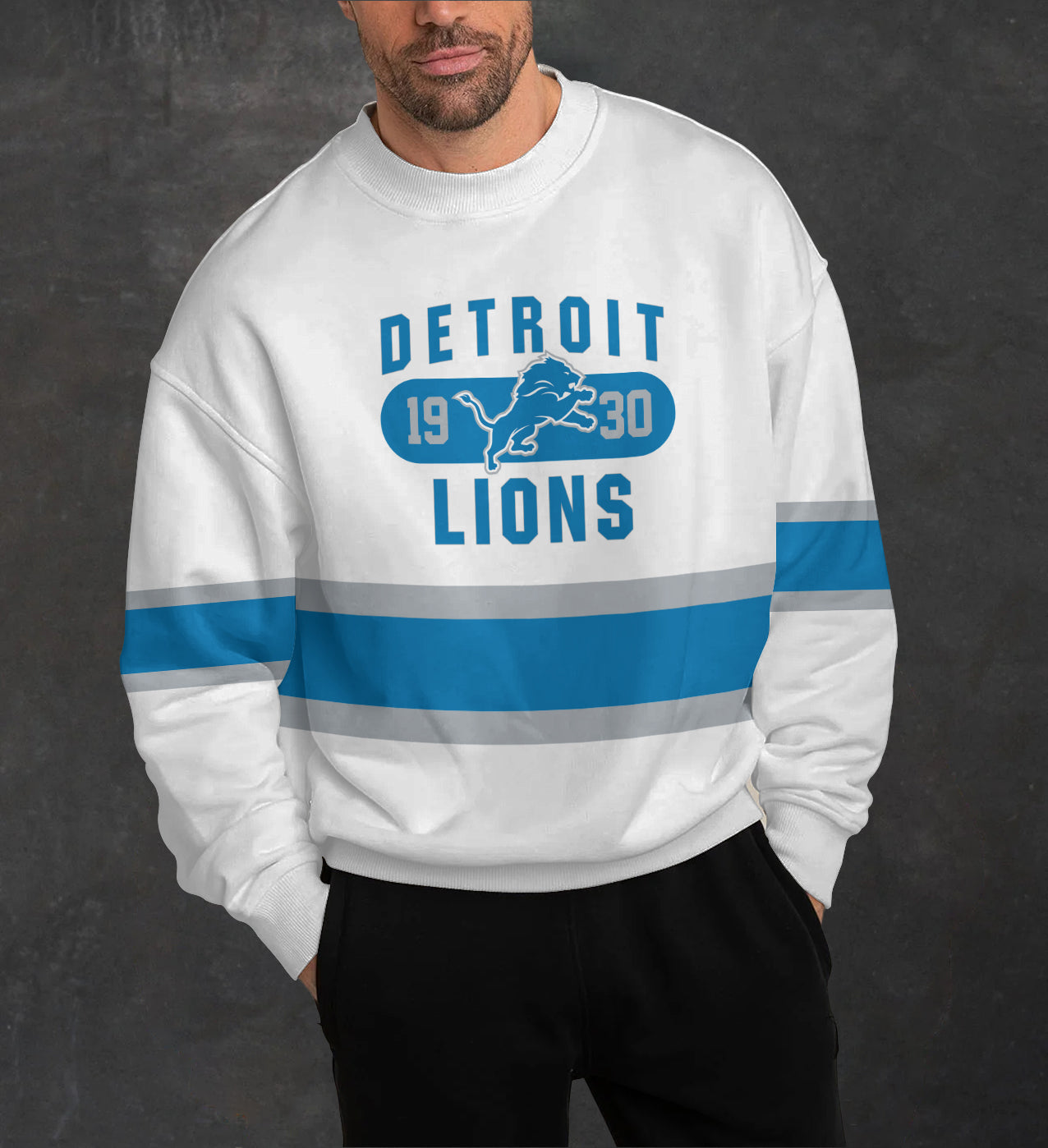 Detroit Lions 3D Limited Edition Crew Neck sweatshirt