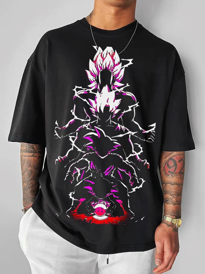 Men's Fashion Print Short Sleeve T-Shirt