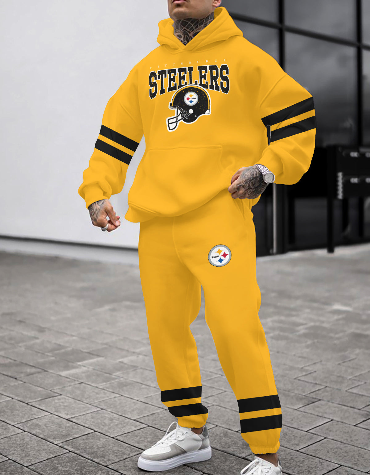 Pittsburgh Steelers 3D Printed Pullover Hoodie And Sweatpant 2pcs Tracksuits
