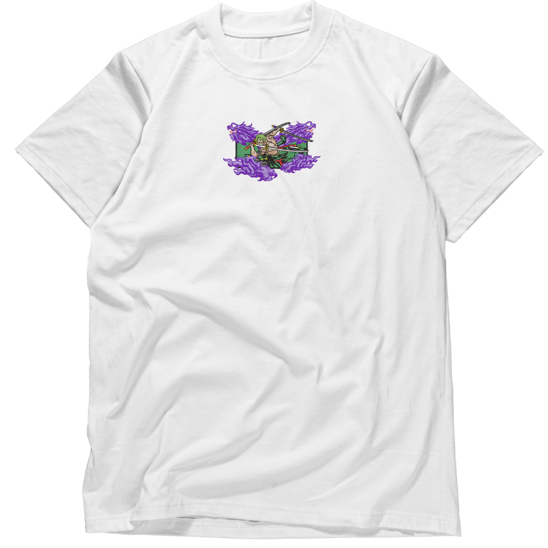 Roronoa Zoro arc wano - One Piece Embroidered T-shirt