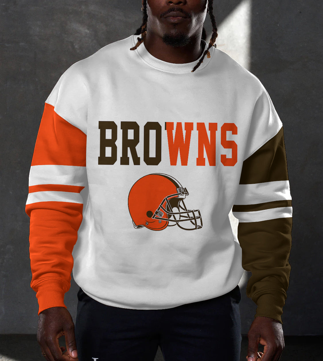 Cleveland Browns 3D Limited Edition Crew Neck sweatshirt