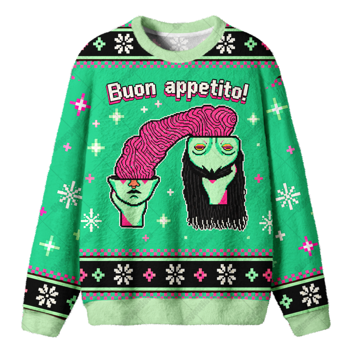 MONSTER FEAST UGLY CHRISTMAS SWEATSHIRT — image 1