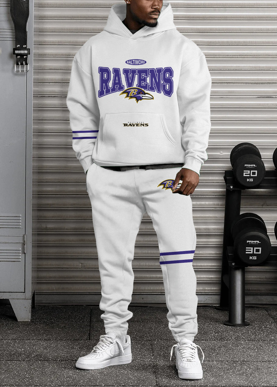Baltimore Ravens 3D Printed Pullover Hoodie And Sweatpant 2pcs Tracksuits