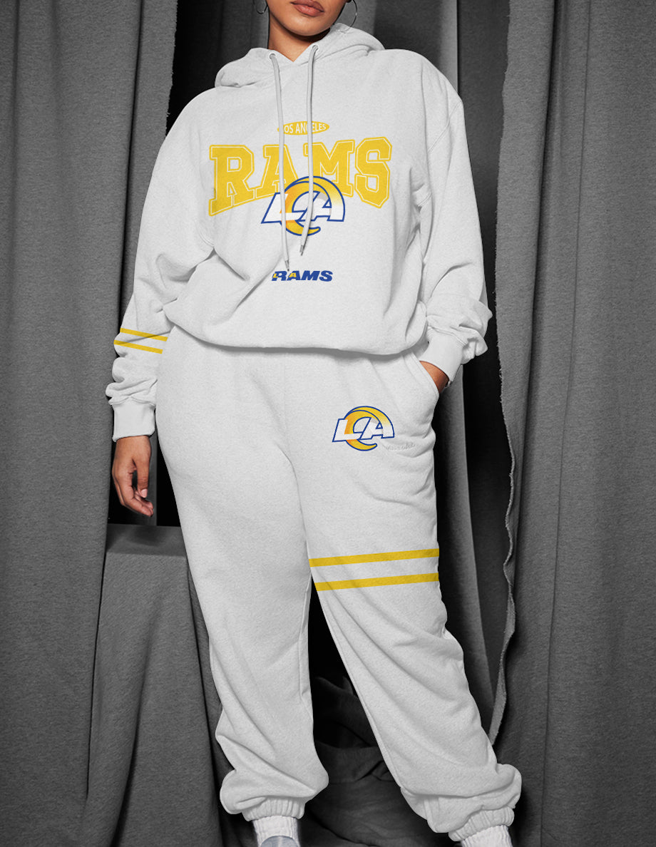 Los Angeles Rams 3D Printed Pullover Hoodie And Sweatpant 2pcs Tracksuits
