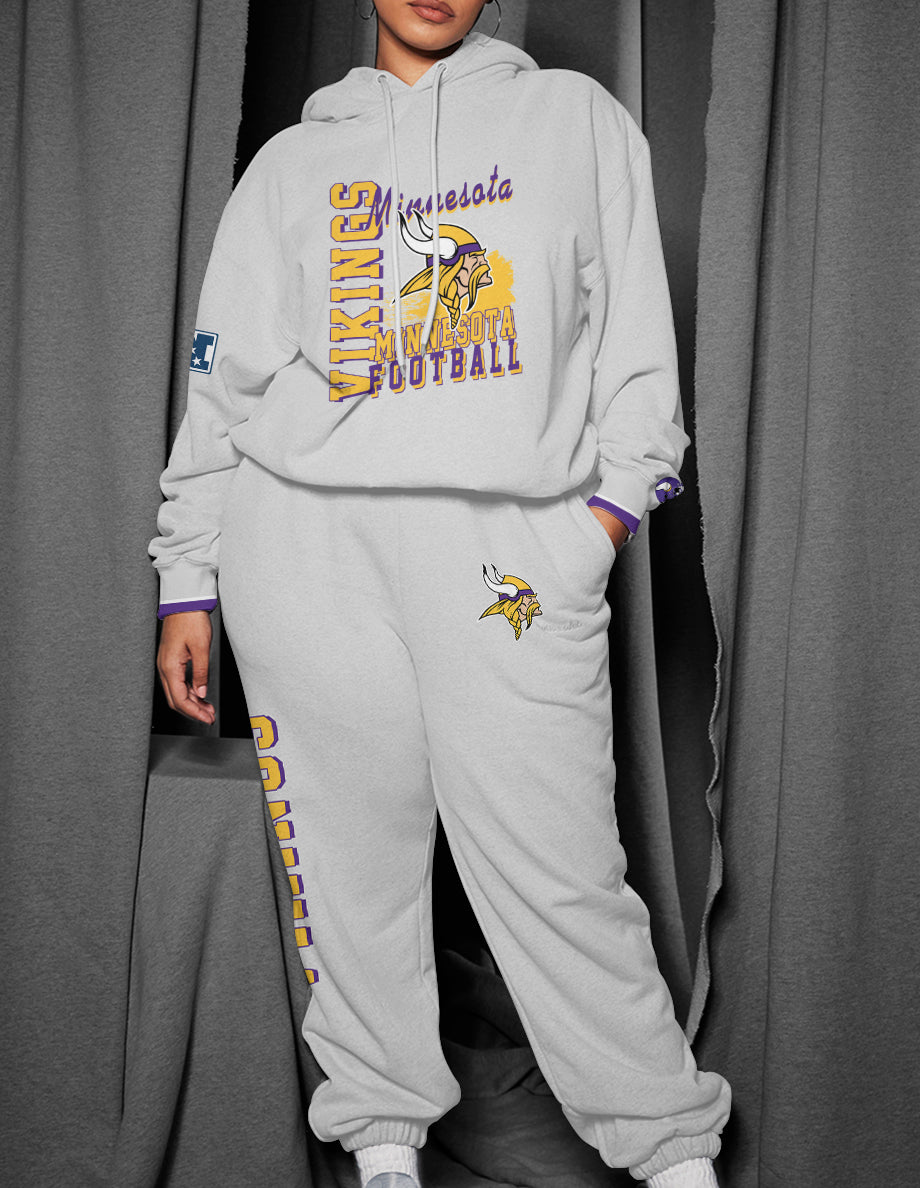 Minnesota Vikings 3D Printed Pullover Hoodie And Sweatpant 2pcs Tracksuits