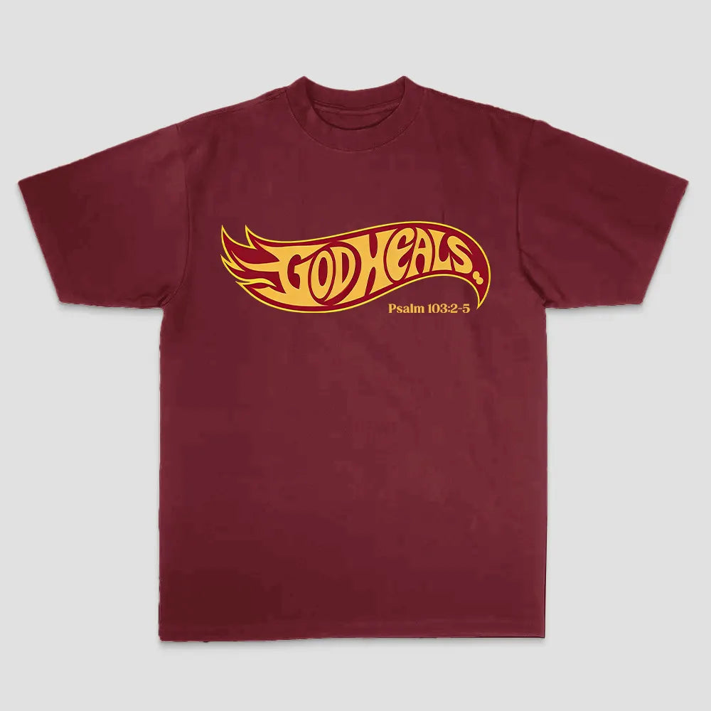 God Heals Psalm 103:2-5 Printed Men's T-shirt
