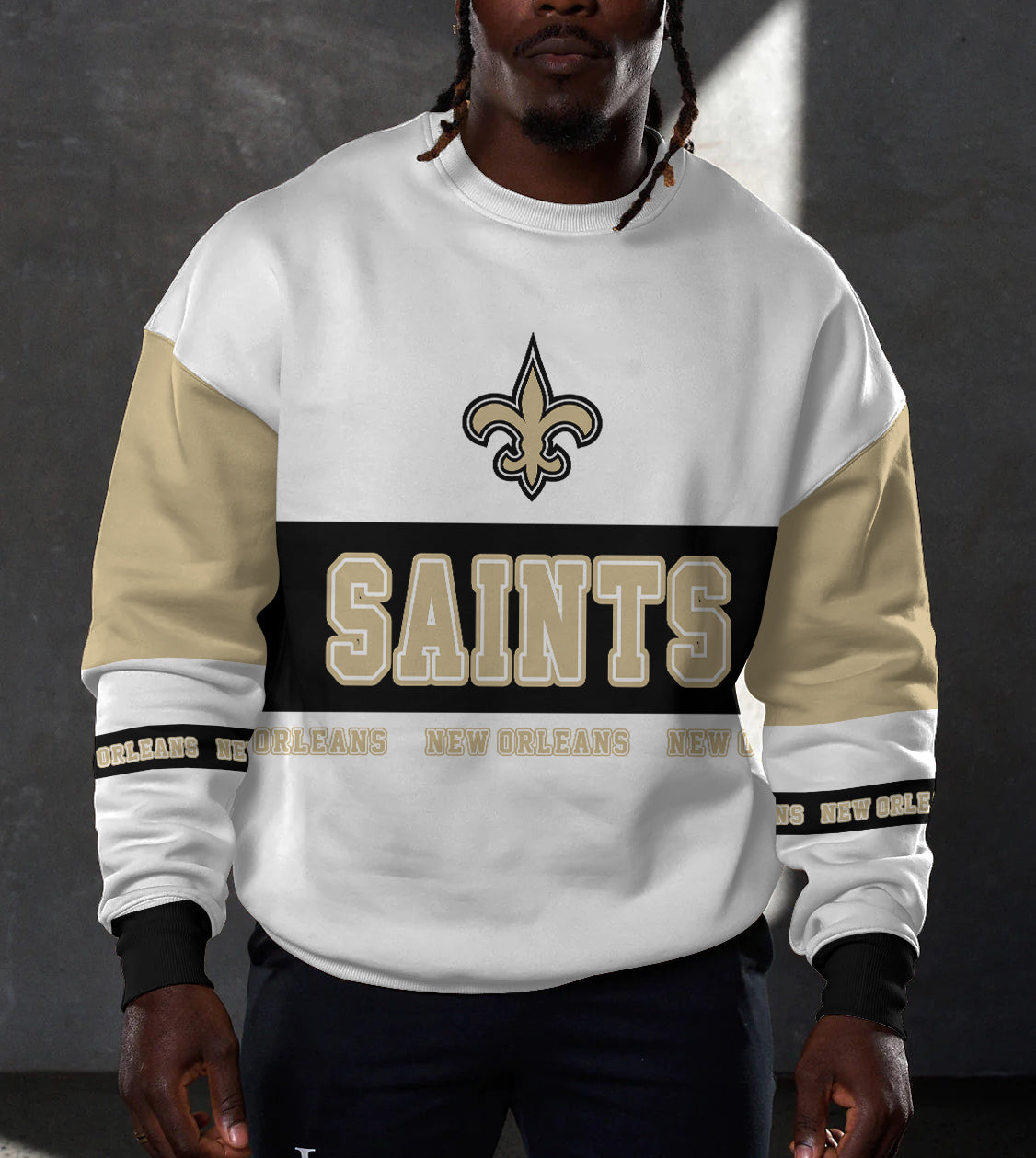 New Orleans Saints 3D Limited Edition Crew Neck sweatshirt