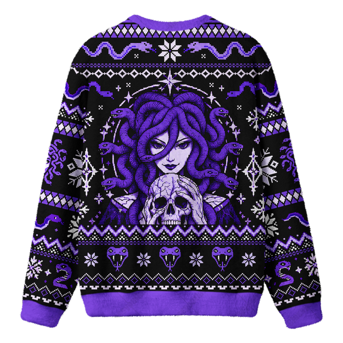 EVIL MEDUSA UGLY CHRISTMAS SWEATSHIRT — image 2