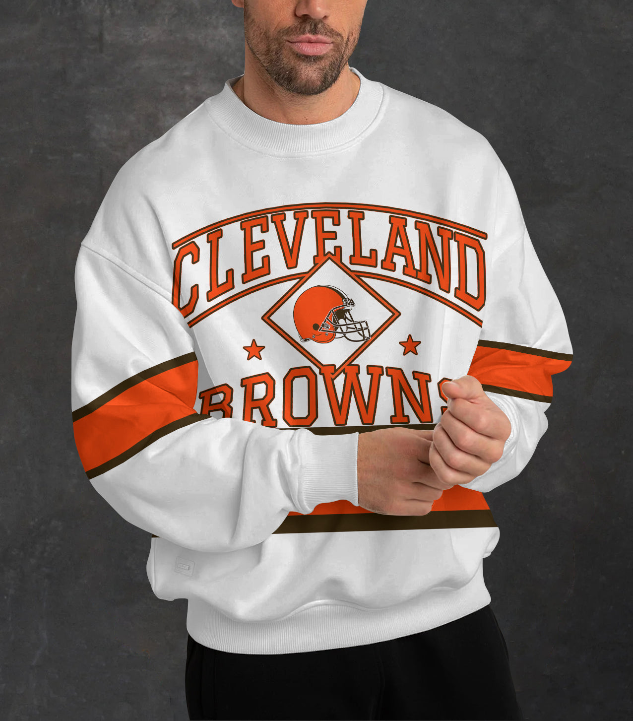 Cleveland Browns 3D Limited Edition Crew Neck sweatshirt