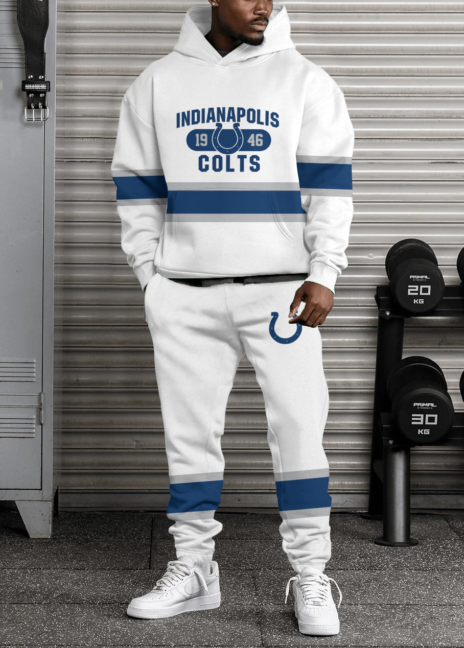 Indianapolis Colts 3D Printed Pullover Hoodie And Sweatpant 2pcs Tracksuits
