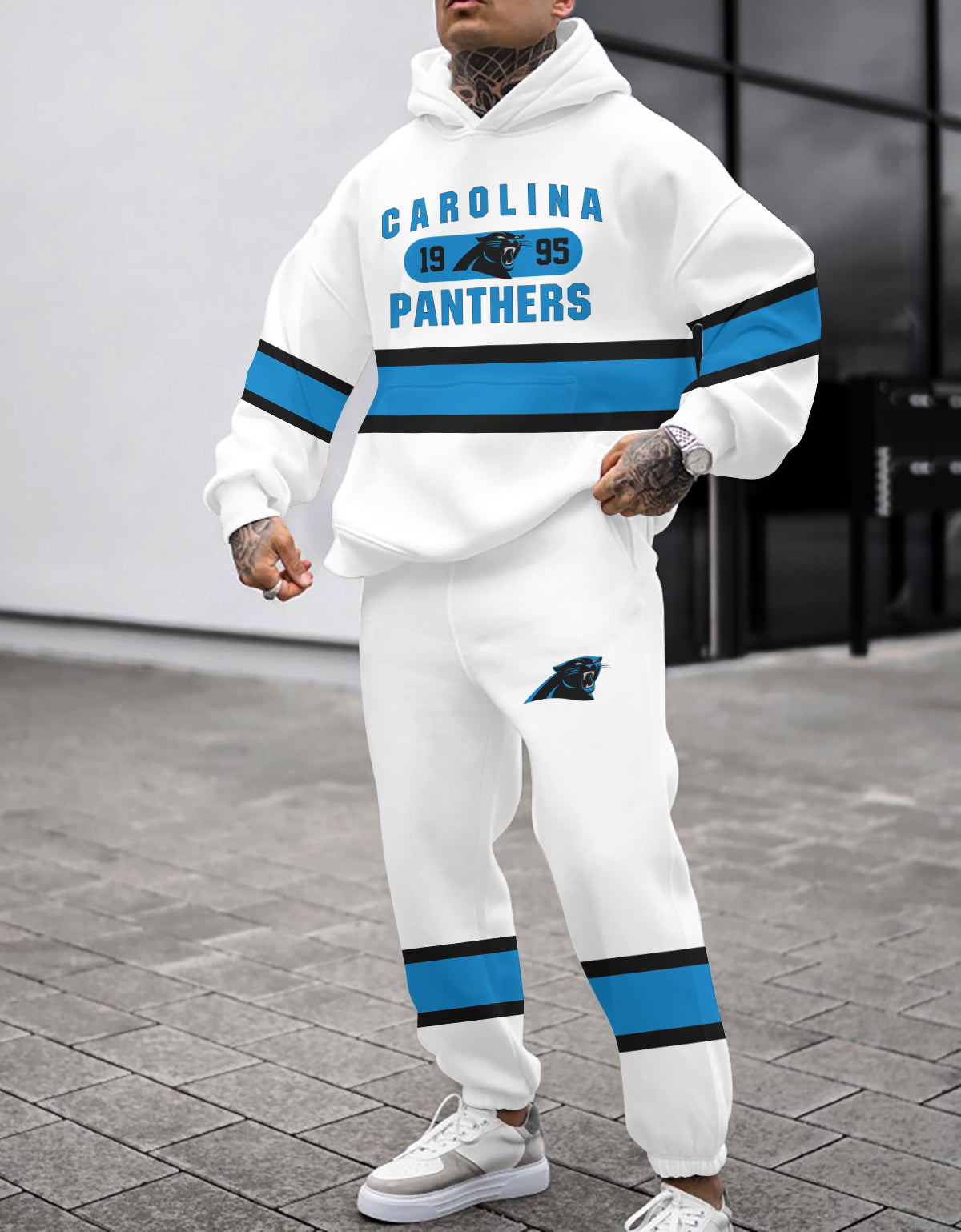 Carolina Panthers 3D Printed Pullover Hoodie And Sweatpant 2pcs Tracksuits