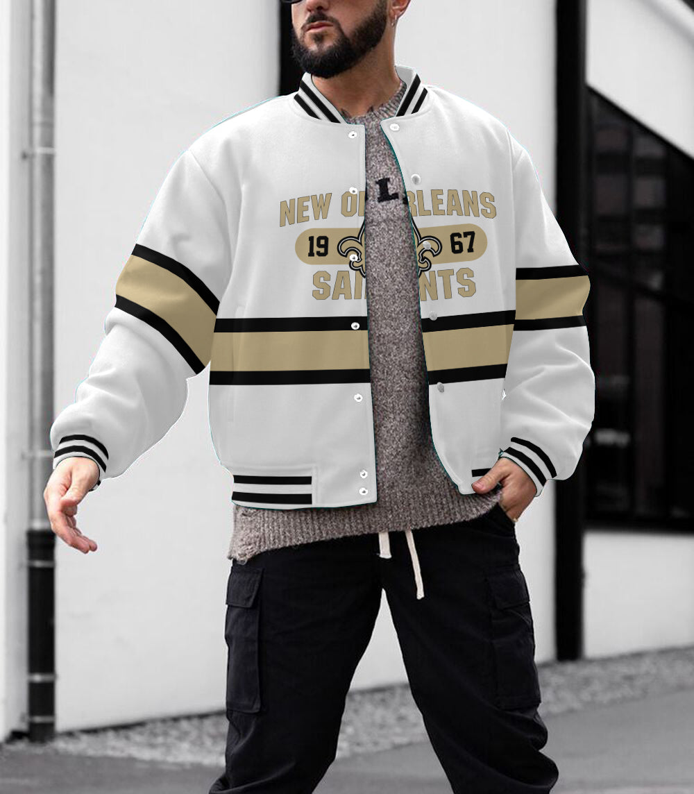 New Orleans Saints Men's Limited Edition Full-Snap Casual Jacket