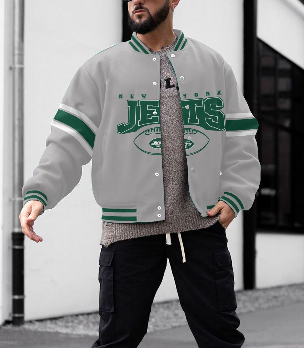 New York Jets Men's Limited Edition Full-Snap Casual Jacket
