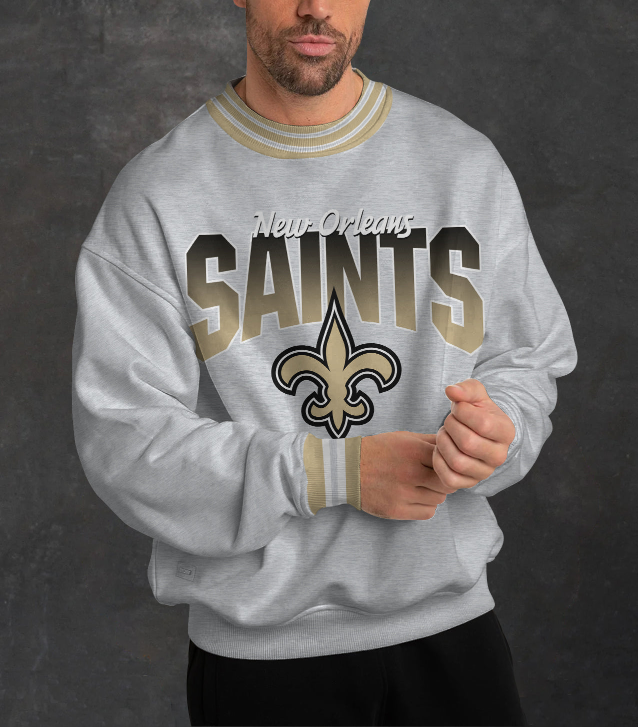 New Orleans Saints 3D Limited Edition Crew Neck sweatshirt