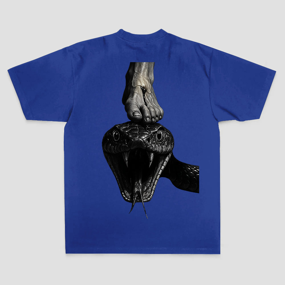 Snake Under Foot Printed Men's T-shirt