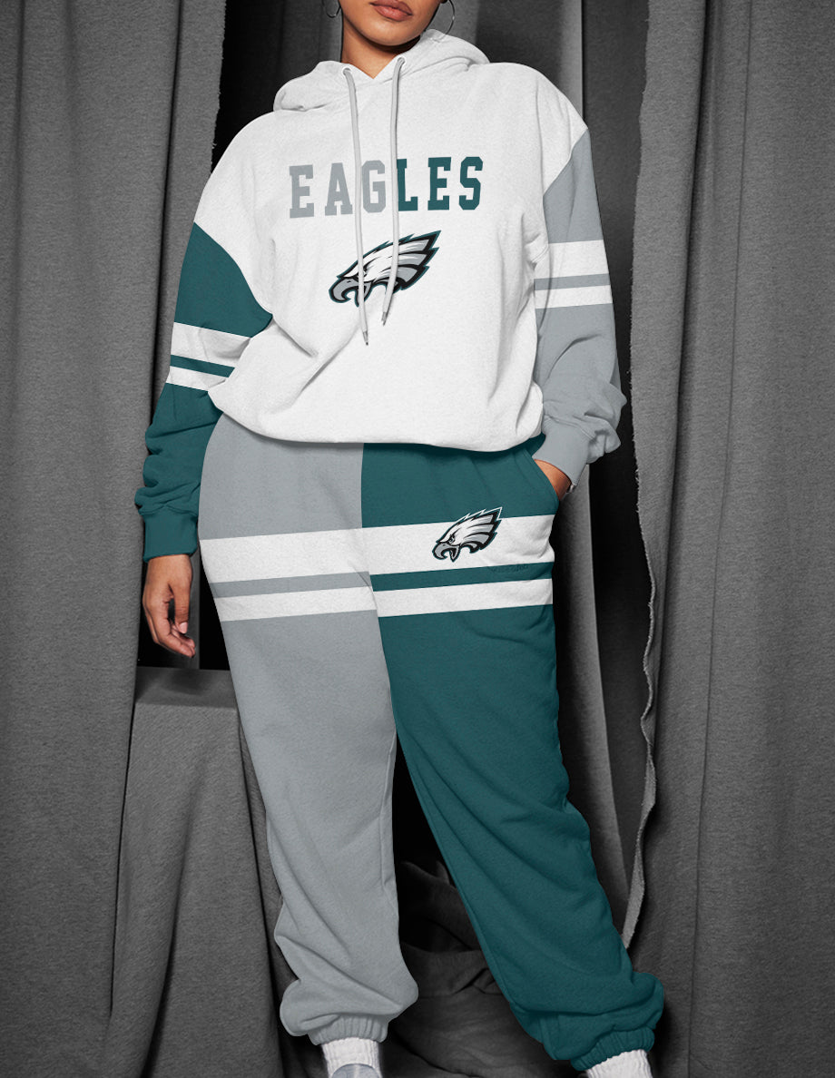 Philadelphia Eagles 3D Printed Pullover Hoodie And Sweatpant 2pcs Tracksuits