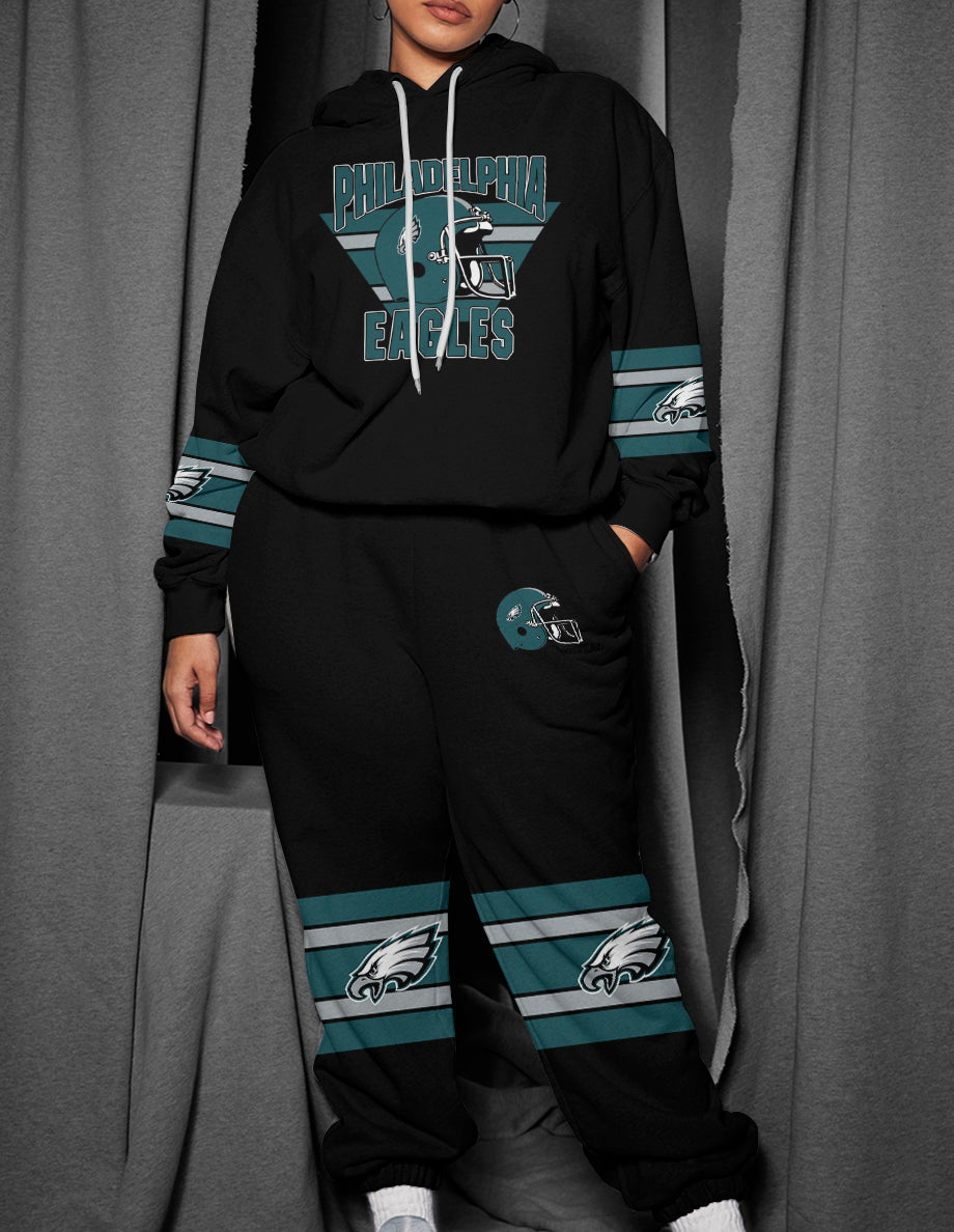 Philadelphia Eagles 3D Printed Pullover Hoodie And Sweatpant 2pcs Tracksuits