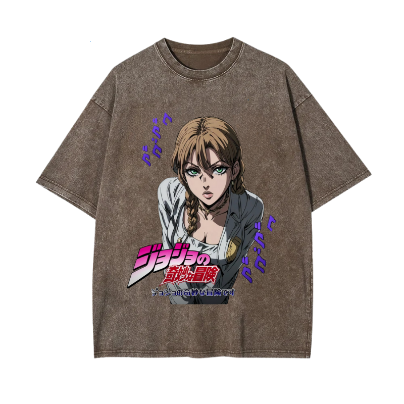 Custom Anime JOJO Style T-Shirt – Personalized Photo Printed Tee