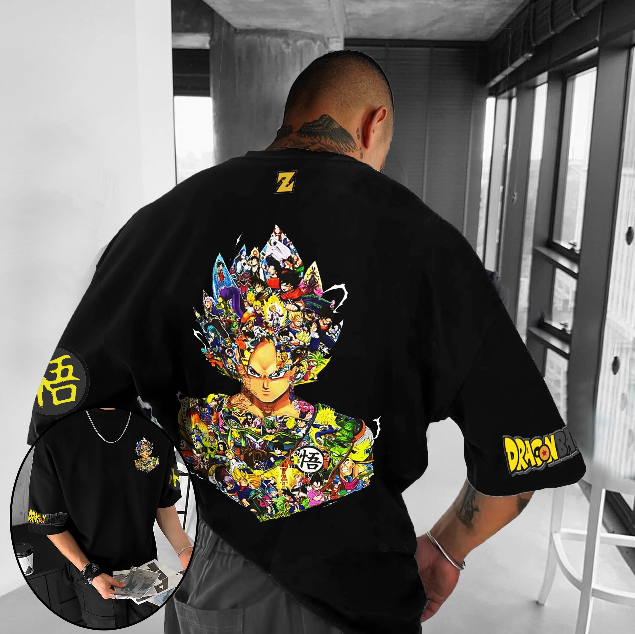 Unisex Oversized Painting Printed T-shirt