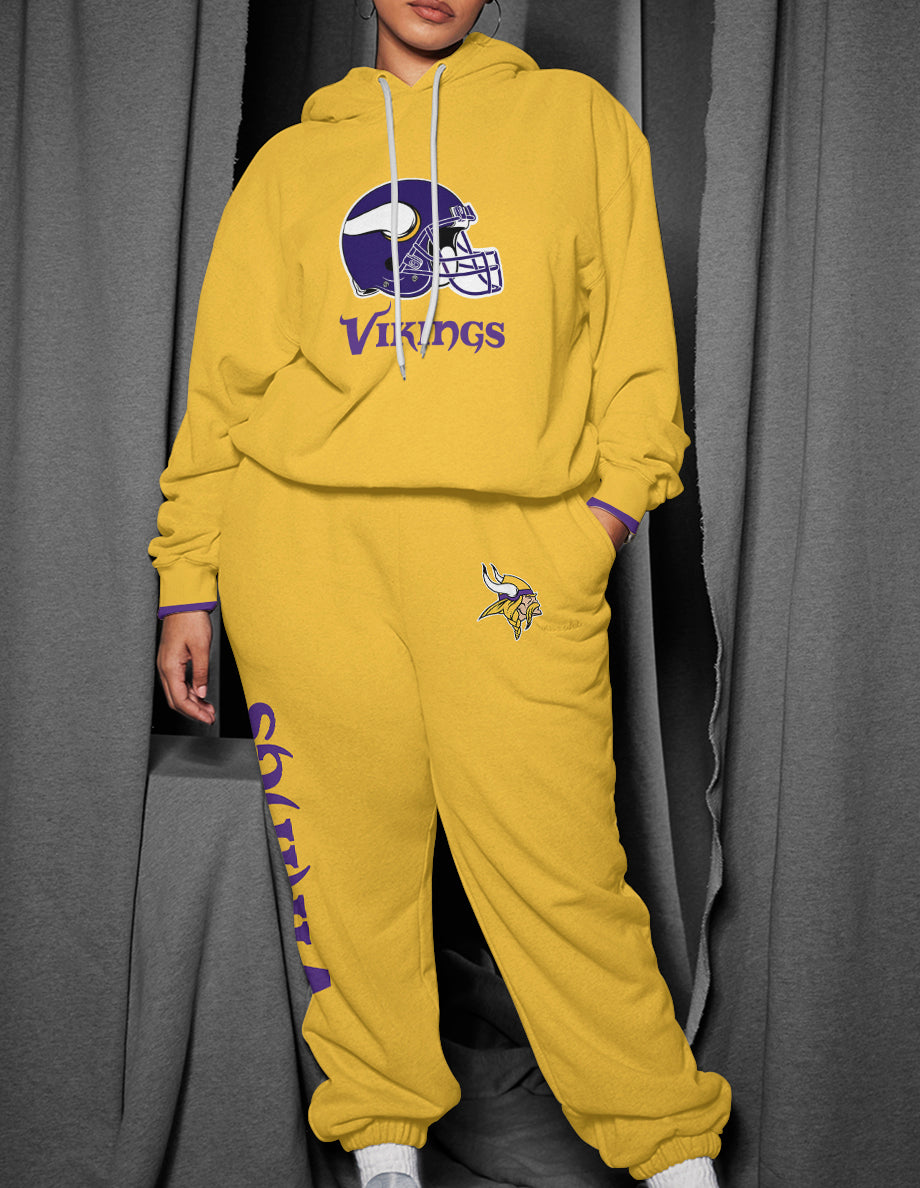Minnesota Vikings 3D Printed Pullover Hoodie And Sweatpant 2pcs Tracksuits