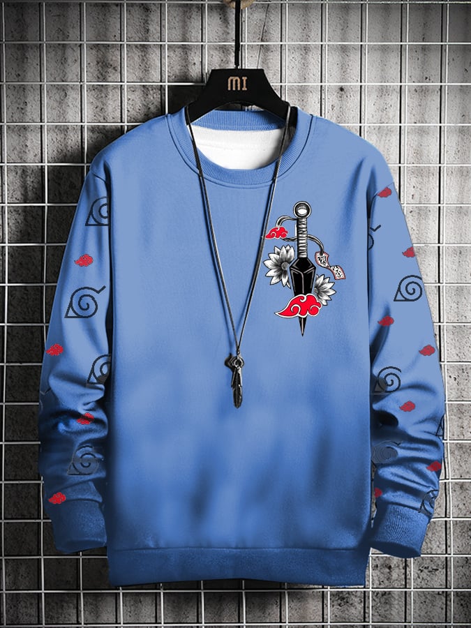 Men's Fashion Casual Gradient Printed Sweatshirt