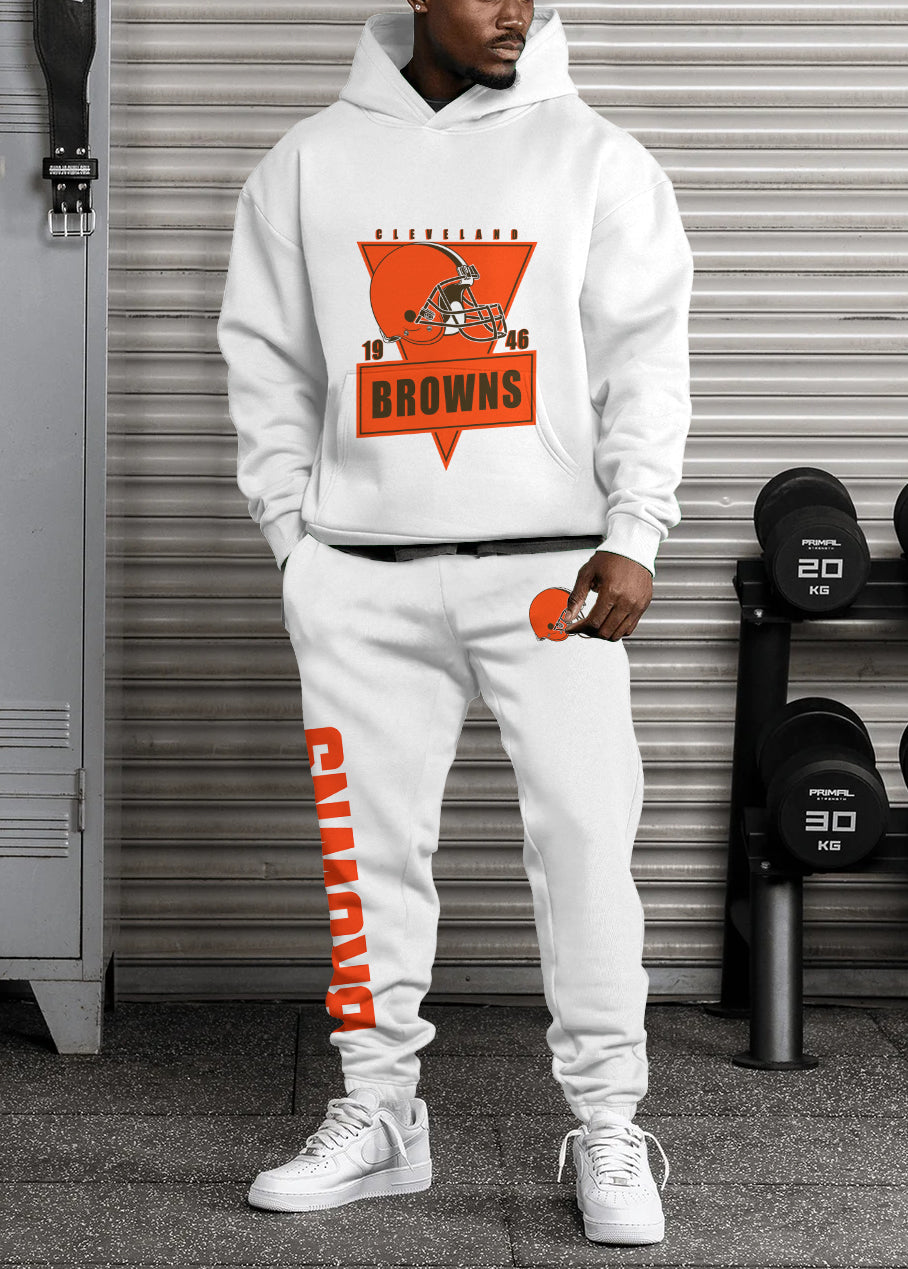 Cleveland Browns 3D Printed Pullover Hoodie And Sweatpant 2pcs Tracksuits