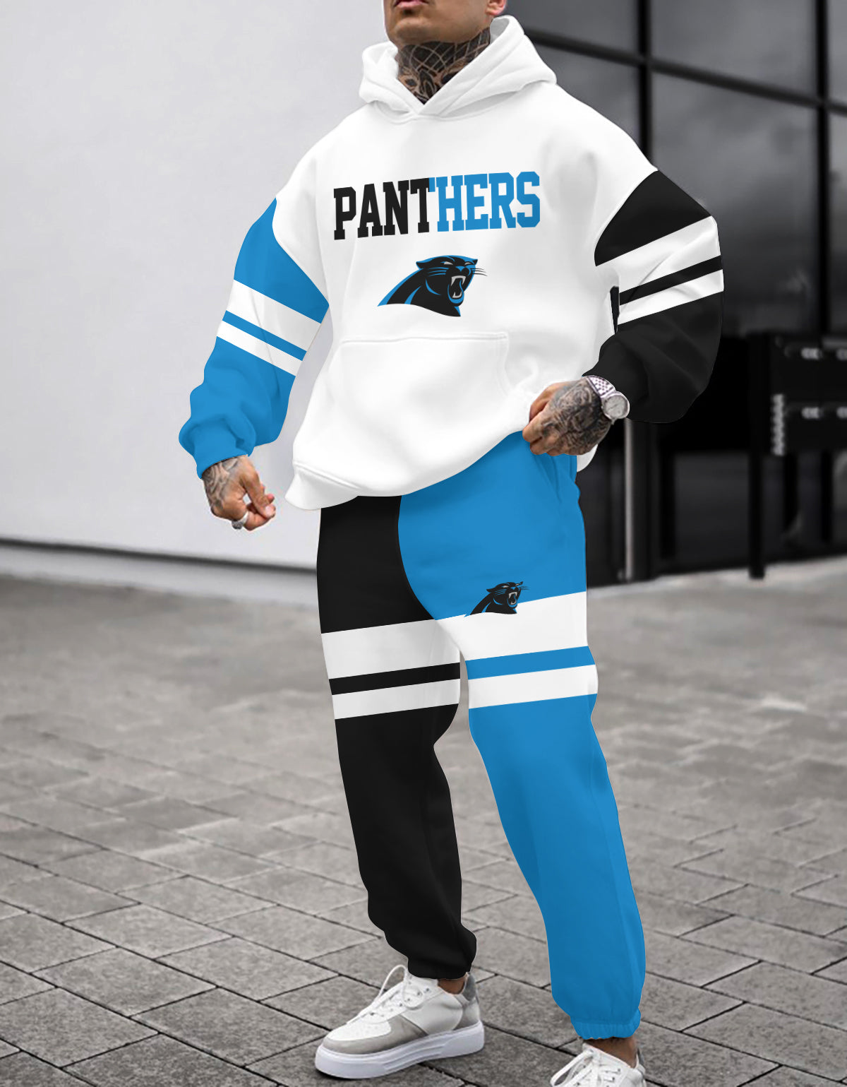 Carolina Panthers 3D Printed Pullover Hoodie And Sweatpant 2pcs Tracksuits