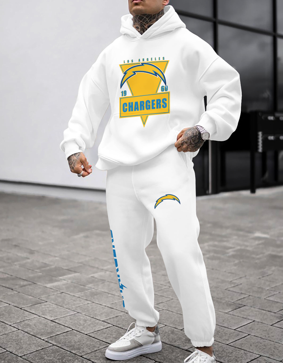 Los Angeles Chargers  3D Printed Pullover Hoodie And Sweatpant 2pcs Tracksuits