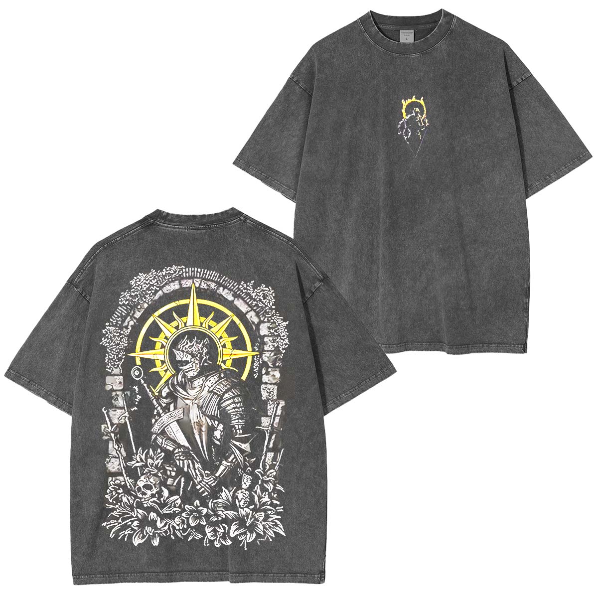 Dark Souls Ashen One Vintage Washed Unisex T-Shirt