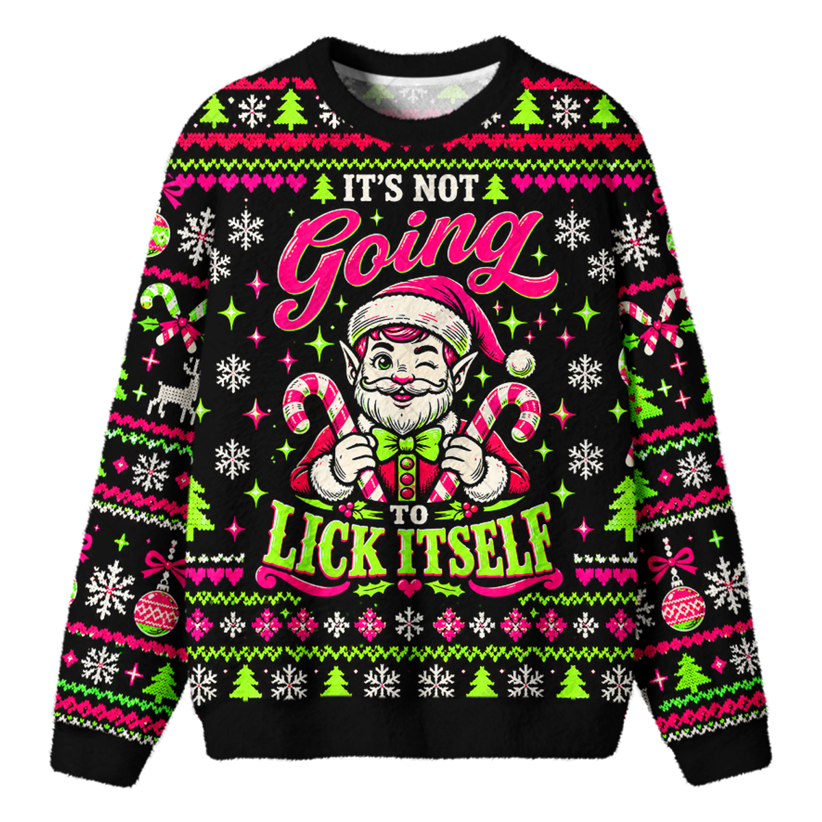 NAUGHTY ELF UGLY CHRISTMAS SWEATSHIRT — image 1