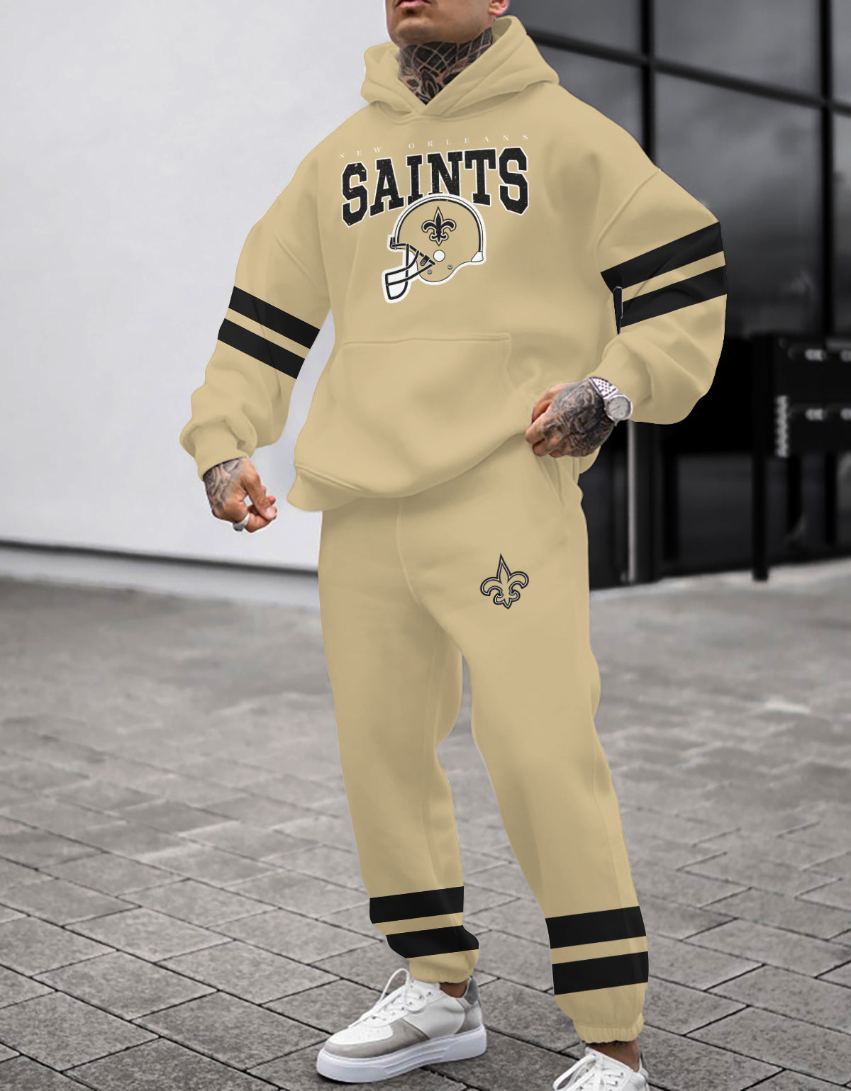 New Orleans Saints 3D Printed Pullover Hoodie And Sweatpant 2pcs Tracksuits