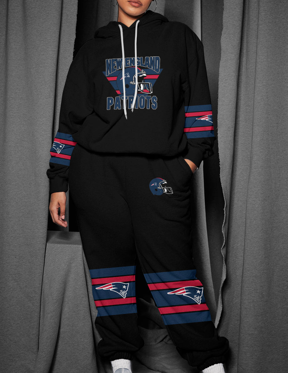 New England Patriots 3D Printed Pullover Hoodie And Sweatpant 2pcs Tracksuits
