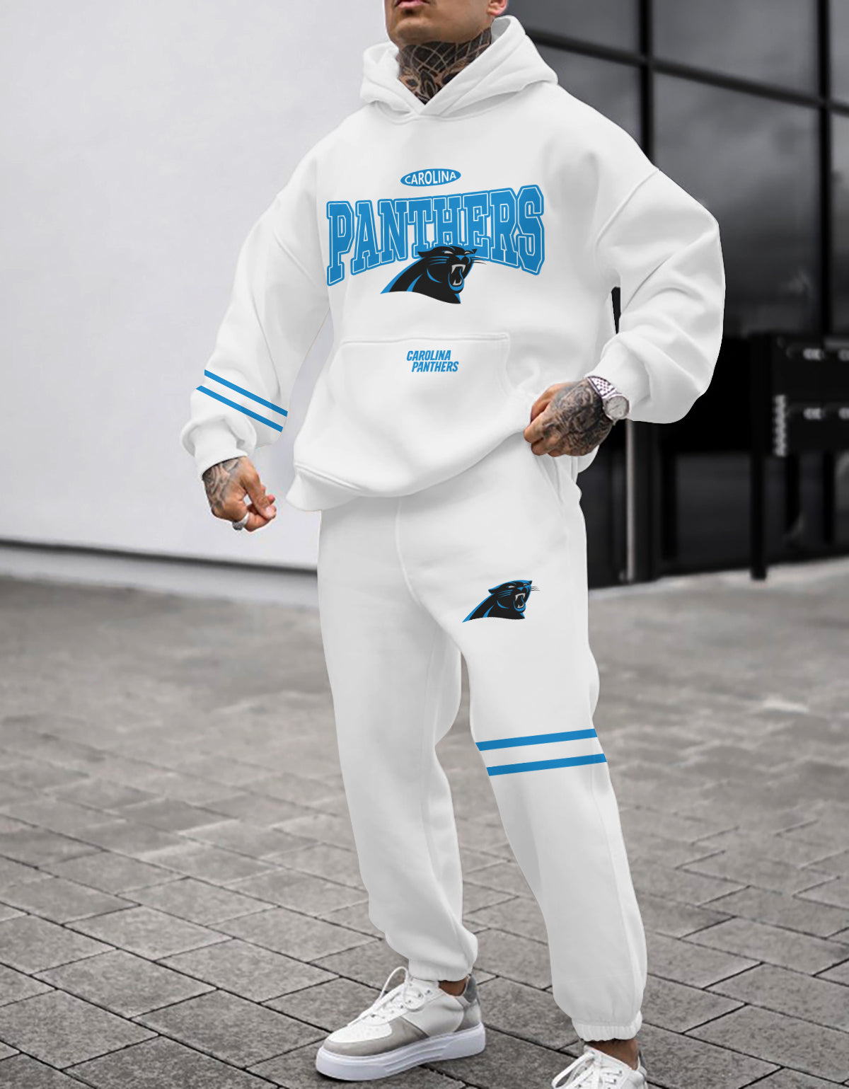 Carolina Panthers 3D Printed Pullover Hoodie And Sweatpant 2pcs Tracksuits